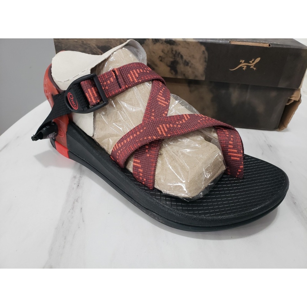 NEW SIZE 7 / EURO 40 Chaco Men's Z/Canyon 2 Sandals - Vapor Port Red Black - Picture 2 of 5